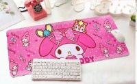 MY MELODY P แผ่นรอง คีย์บอร์ด รองคีย์บอร์ด  ลาย  MY MELODY P เข้ม  ขนาด 30 x 70 cm แผ่นหนานุ่ม มียางกันลื่นด้านใต้ งานสวยงาม  สีสดงานดี  BY 3985 shop