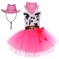 Disney Girls Toy Story Jessie Costumes For Kids Cowgirl Woody Tutu Dress With Cowboy Hat Halloween Outfit Child Birthday Clothes