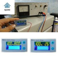 GJURD 10-100V กรดตะกั่ว แบตเตอรี่ลิเธียม LCD โวลต์มิเตอร์ เครื่องทดสอบแรงดันไฟฟ้า ดิจิทัล ตัวบ่งชี้ความจุ