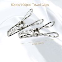 6cm Stainless Steel Clips Clothes Pins Pegs Holders Clothing Clamps Sealing Clip Household Clothespin Clips for Hangers Clothes Hangers Pegs