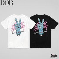 BOB Just Say Bad ® เสื้อยืด รุ่น Zu Zu Zombie สีดำ ขาว ( ลิขสิทธิ์แท้ ) แขนสั้น เสื้อยืดชาย หญิง M L XL 2XL  TS