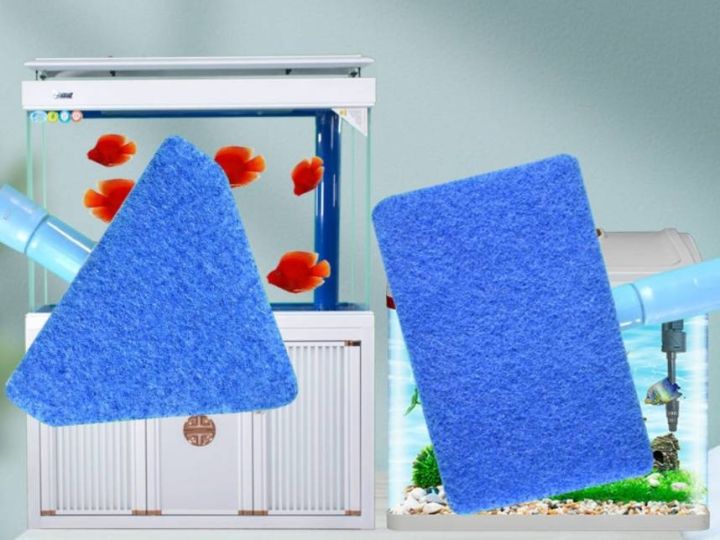 แปรงฟองน้ำขัดตู้ปลา-แปรงขัดตู้-แปรงฟองน้ำ-ด้ามสีฟ้า-ปรับด้ามได้-180-องศา-glass-cleaning-brush