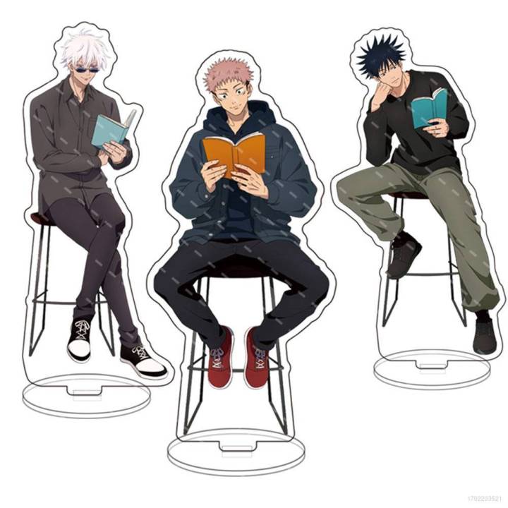 FX Jujutsu Kaisen Anime Figure Acrylic Model Toy Stands Gojo Satoru ...