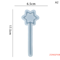 ZONGPAN แม่พิมพ์เรซินอีพ็อกซี่แบบทำมือชุดไม้กายสิทธิ์แบบนางฟ้าแม่พิมพ์ซิลิโคนงานแฮนด์เมดจี้คริสตัลอีพ็อกซี่เรซินเครื่องมือเครื่องประดับ