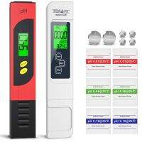 เครื่องวัดคุณภาพน้ำแบบดิจิตอล4-In-1 PH Meter Tester สำหรับ Ds/ph/ec &amp; Temp Test Meter พร้อมฟังก์ชั่น Backlight สำหรับ Home