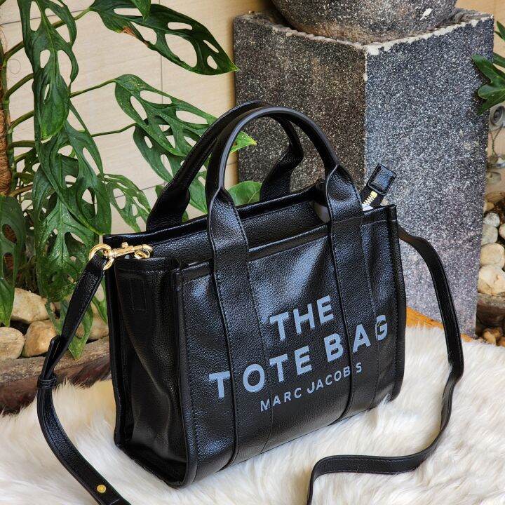 Authentic The Leather Black Small Tote Bag Lazada PH