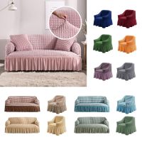 Elastic Stretch Sofa Cover Plaid Couch Cover Furniture Covers sofa covers for living room slipcovers Bedspread on the bed