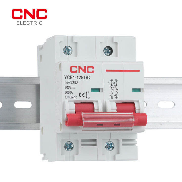 cnc-ycb1-125dc-1p-2p-din-rail-minature-circuit-breaker-mcb-6000ka-ความจุทำลาย-dc-80a100a125a