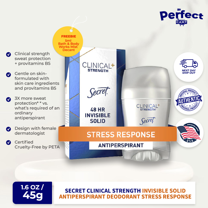 Secret Clinical Strength Invisible Solid Antiperspirant Deodorant
