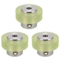 3pcs 100mm Aluminum Polyurethane Industrial Encoder Wheel Measuring Wheel for Measuring Rotary Encoder