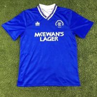 2022 2023 ล่าสุด เสื้อกีฬาแขนสั้น ลายทีมชาติฟุตบอล Jersey AAA 90-92 Rangers ชุดเหย้า สไตล์เรโทร คุณภาพสูง ไซซ์ S-XXL