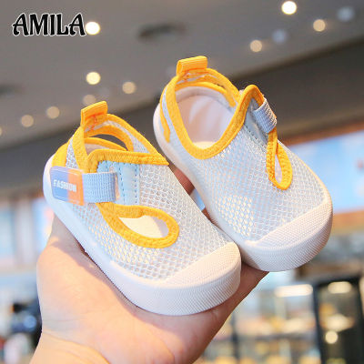 รองเท้าทารกและเด็กรองเท้าแตะเด็ก AMILA กันลื่นรองเท้าตาข่ายพื้นนุ่มเด็กรองเท้าเด็กหญิง