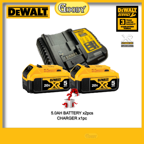 DEWALT DCB184-KR 20V XR Li-Ion BATTERY (5.0AH) & DCB112-B1 10.8V-18V ...