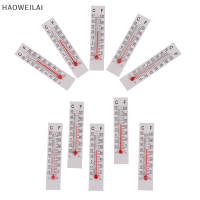 [HAOWEILAI] 10 pcs 5cmX1.1cm Miniature Paper กระดาษแข็งเครื่องวัดอุณหภูมิในร่ม-20-50องศาเซลเซียส