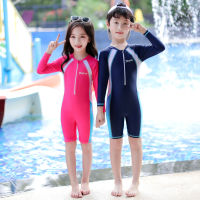 UPF 50+ Quick Dry Swimsuit Girls Boys Children LongShort Rash Guards for Kids Beach Surf Diving Swimming Suit Junior