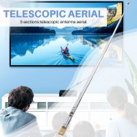 Replacement 25.4cm 10" 5 Sections Telescopic Antenna Aerial for Radio TV