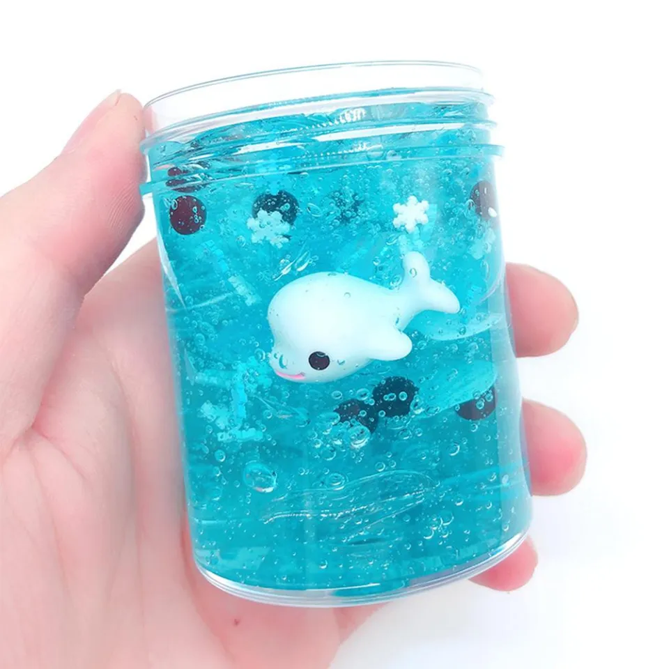 Imagine Novelty Slime Toy Crystal Squishy Fluffy Slime Mud Dream Ocean  Dolphin Mud DIY Slime Sticky Fish Funny Mud Anti Stress Toy