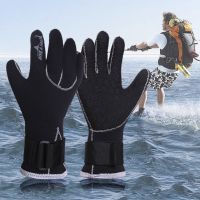 Neoprene Wetsuit Gloves Portable Spearfishing Gloves Lightweight Elastic Anti-scratch Antiskid Comfortable Outdoor Accessories