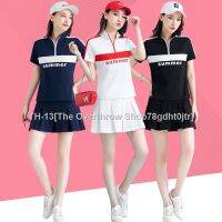 ¤❣♧ Badminton Uniform Suit Women Summer New Style Short-Sleeved Tennis Skirt Teacher Garden Workwear Large Size Sports