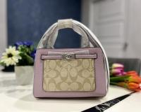 Coach Mini Lane Top Handle In Signature Canvas