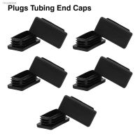 ▤✐ 12pcs Rectangle Tubing Plug Tube End Caps Fence Post Pipe Cover Tubing Insert Chair Glide Finishing Plug Plastic Plug Dust Cover