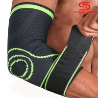 1PC Compression Sports Bandage Elbow Pads Men Gym Fitness Bodybuilding Tennis Protective Nylon Arm Sleeve Elbow Brace Support Supports Braces