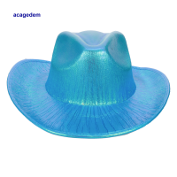 Neon Shiny Space หมวกคาวบอยดิสโก้ Bachelorette Cowgirl หมวก Disco Bachelorette Cowgirl Hat