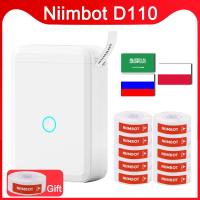 Niimbot เครื่องพิมพ์ฉลากบลูทูธไร้สายเครื่องพิมพ์ฉลากแบบพกพา D110สำหรับ Android Iphone โทรศัพท์สำนักงานชื่อบ้านสติกเกอร์เทปแท็ก