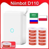 Niimbot เครื่องทำป้ายติดกระเป๋ารูปการ์ตูน D110เครื่องพิมพ์ฉลากบลูทูธไร้สายสำหรับโทรศัพท์สำนักงานชื่อบ้านสติกเกอร์เทปแท็ก