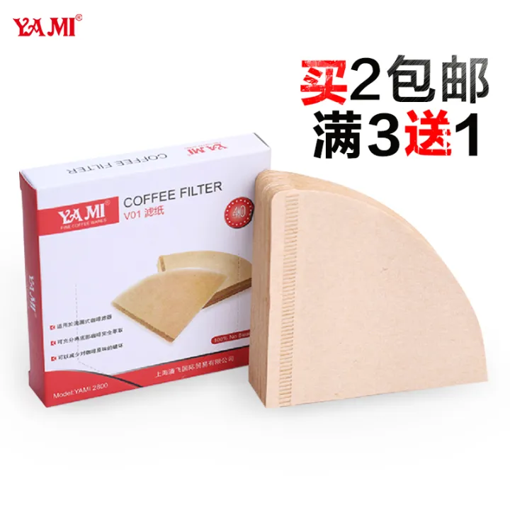 YAMI 14 person filter paper coffee filter paper unbleached virgin pulp