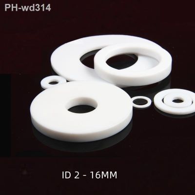 20x Flat PTFE Washers Insulation Spacer Gasket Shim Pad Mat F4 Heat Resist ID 2mm - 16mm White