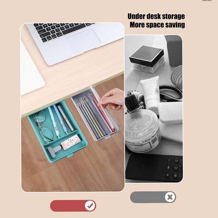 Under desk drawer stick on Under desk cable tray YMS Under Table Drawer