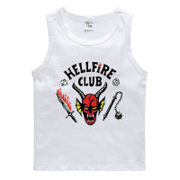 Hellfire Club 2-9Y ถังใหม่สำหรับชายหญิง Tank Top ฤดูร้อนดูดซับเหงื่อ Bottoming เสื้อกีฬาเด็กแขนกุดผ้าฝ้าย Casual Top