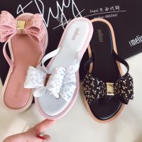 2023 new summer Flip-flops indoor and outdoor bowknot beach womens soft bottom beach shoes