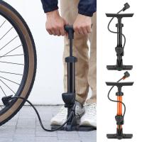 Bike Pump High-Pressure Mini Portable Bicycle Foot Pump with Gauge Bike Floor Pumps Portable Bike Air Pump for Bicycle Motorcycle Scooter Ball reasonable