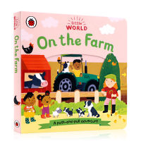 Little world on the farm small world: operate cardboard books in the farm authority, childrens scene enlightenment, basic cognition, parents and children read educational picture story books, English original picture books