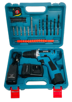 TENYA สว่านไร้สาย ขนาด 54V  สีฟ้า แบตสี่เหลี่ยมแบตเตอรี่ Li-ion ขนาด 54Vปรับความแน่นในการขันได้ 18 ระดับ ปรับซ้าย-ขวาได้
