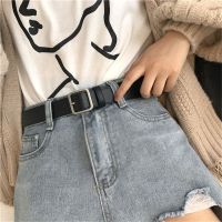 Sual Fashion PU Imitation Leather Buckle Wide Belt Student Waistband Women