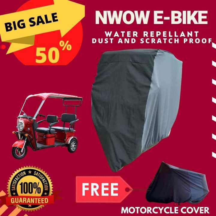 NWOW E-BIKE THREE WHEELS WITH BACK PASSENGER SEAT AND ROOF HIGH QUALITY ...