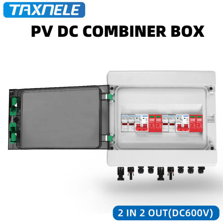 Solar photovoltaic PV Combiner Box Surge Lightning Protection 2 input 2 ...