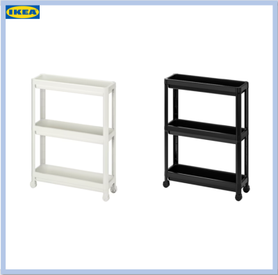 รถเข็น ชั้นวางของ สำหรับใช้ในห้องน้ำ ขนาด 54x18x71 ซม. VESKEN เวสเก้น (IKEA)