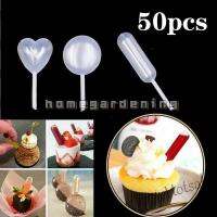 【Ready Stock】 ✻☍✺ E05 50Pcs 4ml Transfer Pipette Dropper Plastic Squeeze For Cup Cakes Strawberry Tool