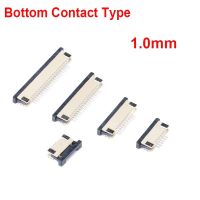 10 Pcs Drawer Type 1.0mm Pitch Bottom Contact Type FPC Connector Socket FFC 4P 6P 8P 10P 12P 14P 16P 18P 20P 24P 26P 30P 32P