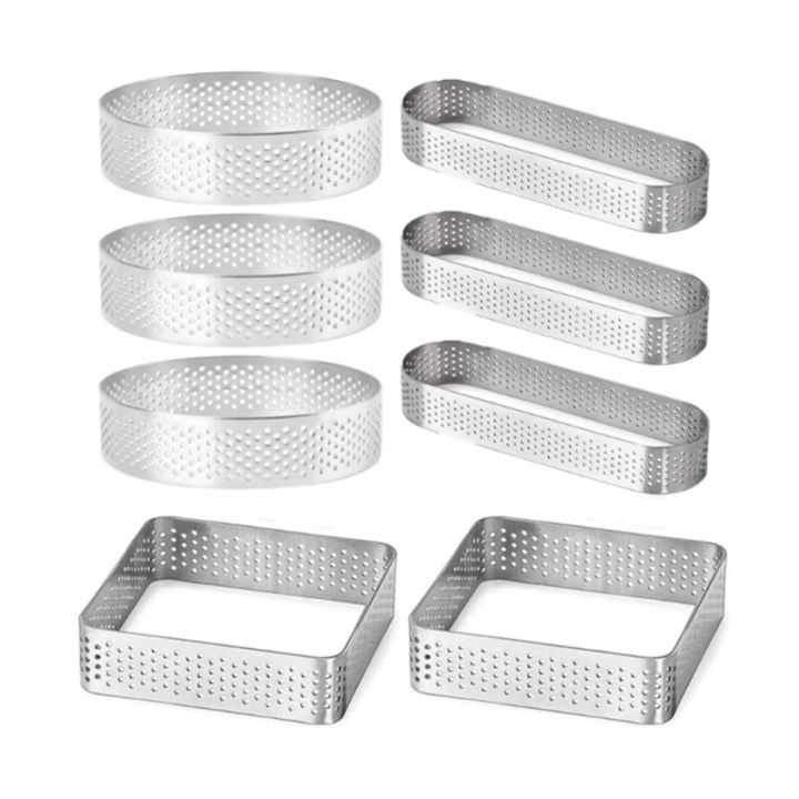 8cm-stainless-steel-tart-ring-heat-resistant-perforated-cake-mousse-ring-round-ring-baking-doughnut-tools