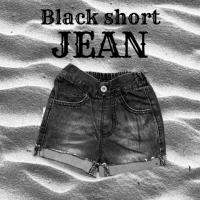 BLACK SHORT JEAN ใส่ได้ทั้งผู้ชายและผู้หญิง(STREET129)