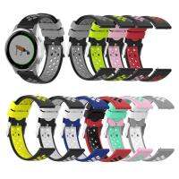 18mm Watch strap band For Garmin Vivoactive4s Sport silicoe Wristband For Garmin Vivoactive 4 Wrist bracelet 22mm double color