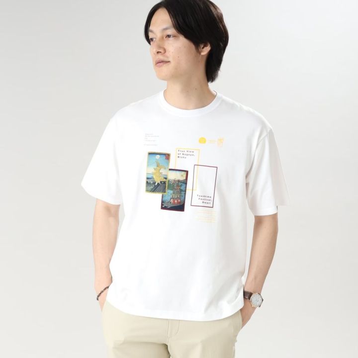 takeo-kikuchi-เสื้อยืดแขนสั้น-nihonga-graphic-aichi-tshirt