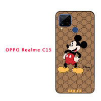 มาใหม่ล่าสุดสำหรับ OPPO Realme C15เคสซิลิโคนนิ่มโทรศัพท์ที่มีรูปแบบเดียวกันขาตั้งโทรศัพท์และเชือก