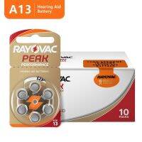 ◐ 60PCS / 10 Cards Hearing Aid Batteries RAYOVAC PEAK 1.45V 13A A13 13 P13 PR48 Zinc Air Battery For BTE CIC RIC OE Hearing Aids