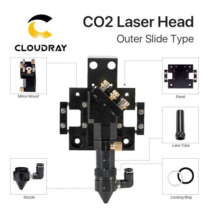 cloudray-new-arrival-co2-laser-head-for-dia-20mm-fl-50-8-63-5mm-lens-d25mm-mirror-outer-slider-type-with-air-assist-nozzle